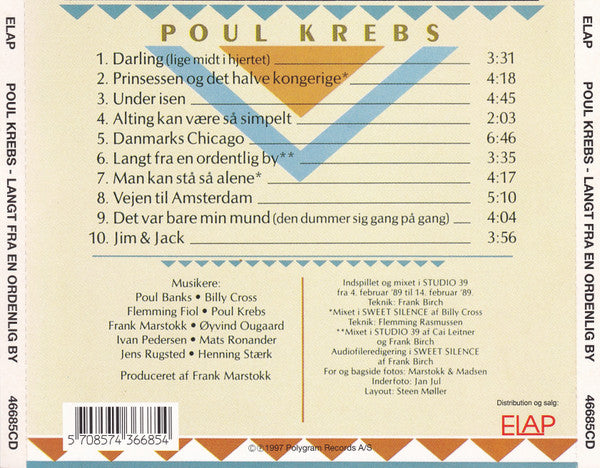 Poul Krebs : Langt Fra En Ordentlig By (CD, Album, RE)