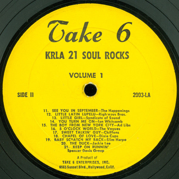 Various : KRLA 21 Solid Rocks  Volume I (LP, Album, Comp, M/Print)