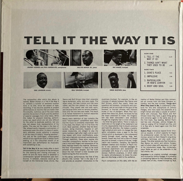 Paul Gonsalves : Tell It The Way It Is! (LP, Album)