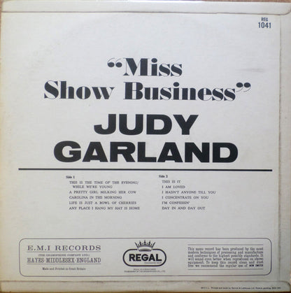 Judy Garland : Miss Show Business (LP, Comp, Mono)