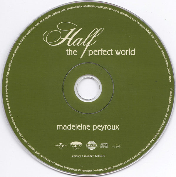 Madeleine Peyroux : Half The Perfect World (CD, Album)