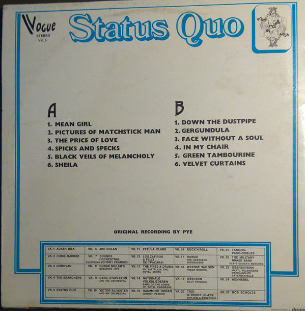 Status Quo : Status Quo (LP, Comp)