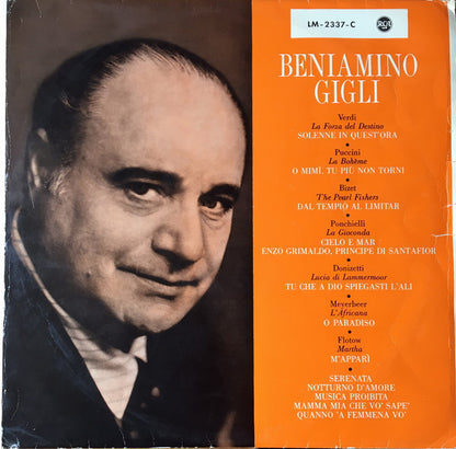 Beniamino Gigli : Beniamino Gigli (LP, Album)