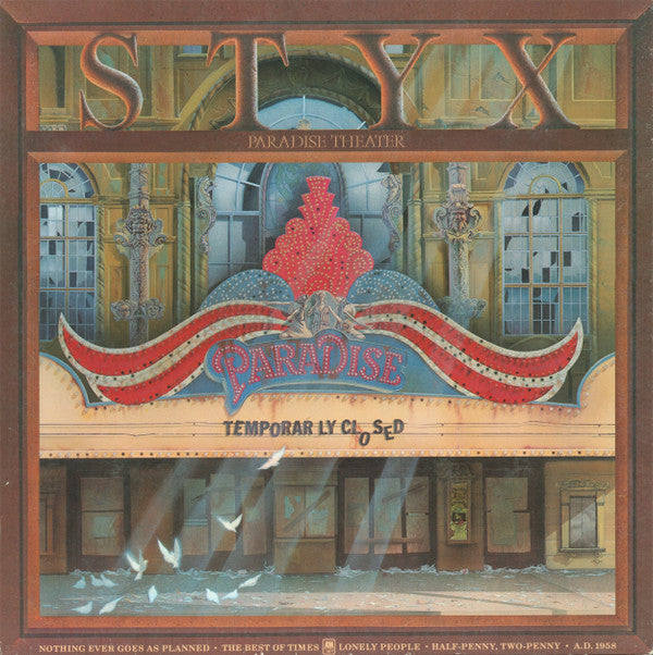 Styx : Paradise Theatre (LP, Album, Etch, Eur)