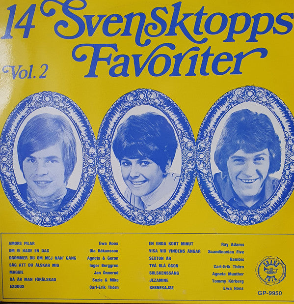 Various : 14 Svensktoppsfavoriter Vol. 2 (LP, Comp, Mono)