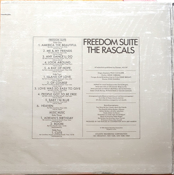 The Rascals : Freedom Suite (2xLP, Album, MO )