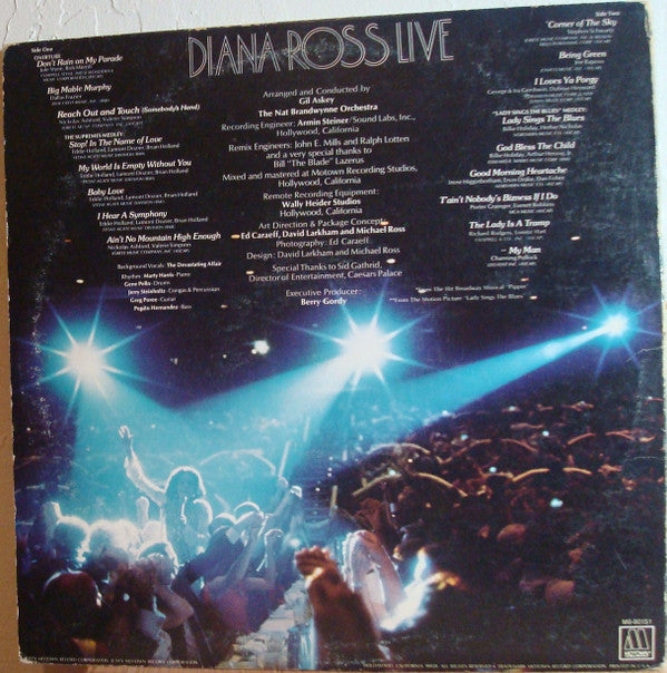 Diana Ross : Diana Ross Live At Caesars Palace (LP, Album)