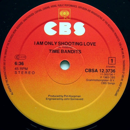 Time Bandits : I'm Only Shooting Love (12", Maxi)