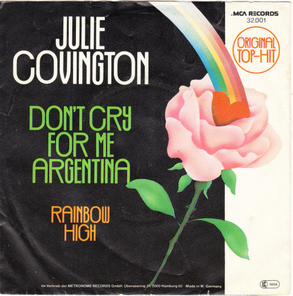 Julie Covington : Don't Cry For Me Argentina (7", Single)