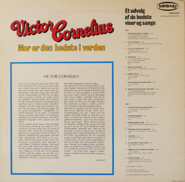 Victor Cornelius : Mor Er Den Bedste I Verden (LP, Comp)