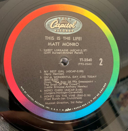 Matt Monro : This Is The Life! (LP, Mono)