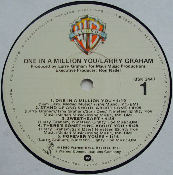 Larry Graham : One In A Million You (LP, Album, Los)