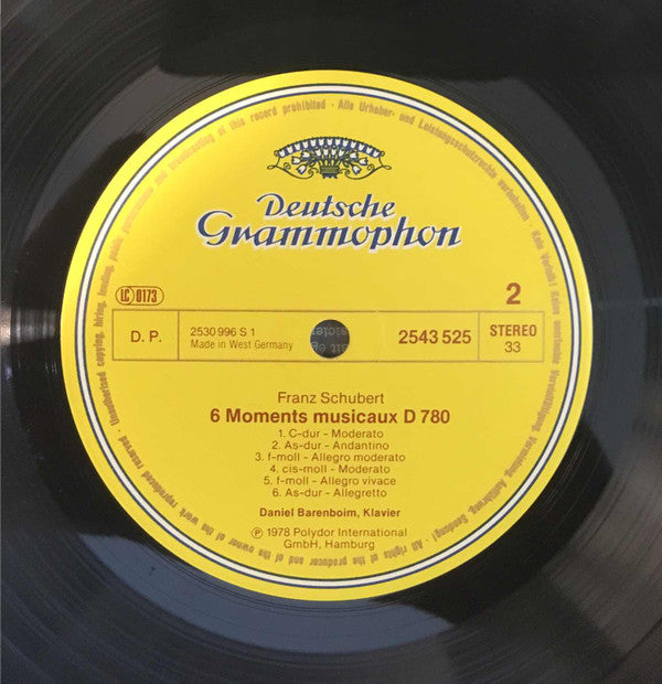 Robert Schumann, Franz Schubert, Daniel Barenboim : Kinderszenen • Moments Musicaux (LP, Comp)