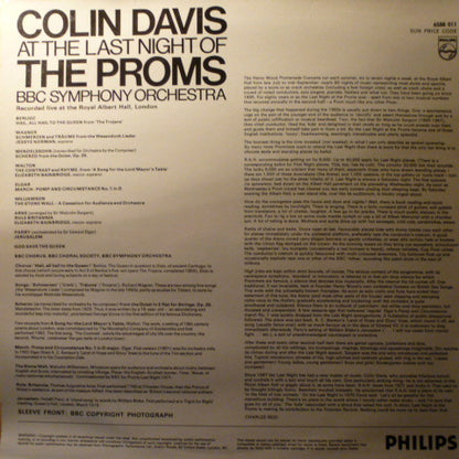 Sir Colin Davis / BBC Symphony Orchestra : At The Last Night Of The Proms (LP)