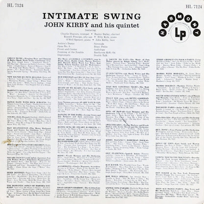 John Kirby And His Quintet : Intimate Swing (LP, Album, Styrene)