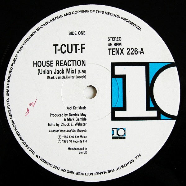 T-CUT-F : House Reaction (Union Jack Mix) (12")