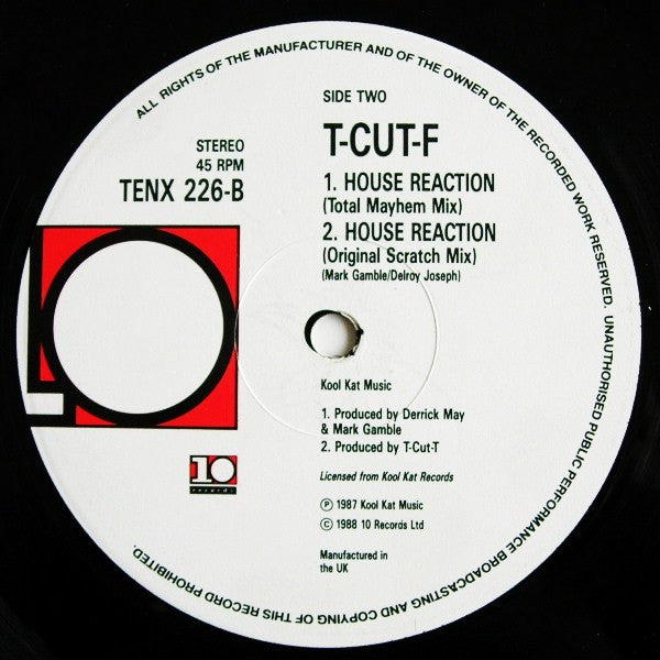 T-CUT-F : House Reaction (Union Jack Mix) (12")