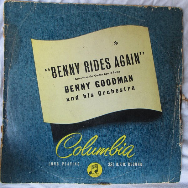 Benny Goodman And His Orchestra : Benny Rides Again (LP, Comp, Mono, RP)