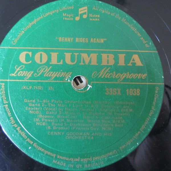 Benny Goodman And His Orchestra : Benny Rides Again (LP, Comp, Mono, RP)