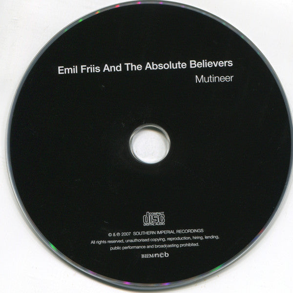 Emil Friis And The Absolute Believers : Mutineer  (CD, Album)