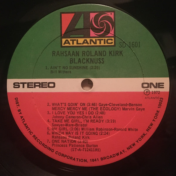 Roland Kirk : Blacknuss (LP, Album, RI )