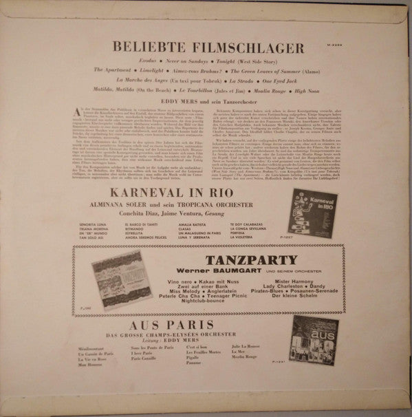 Eddy Mers And His Orchestra : Beliebte Film Schlager (LP)