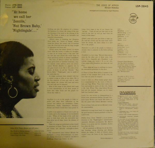 Miriam Makeba : The Voice Of Africa (LP, Album)