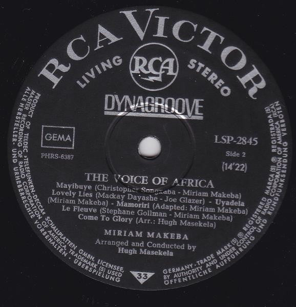 Miriam Makeba : The Voice Of Africa (LP, Album)