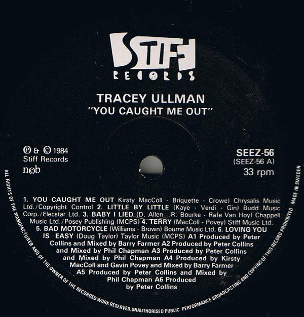 Tracey Ullman : You Caught Me Out (LP, Album)