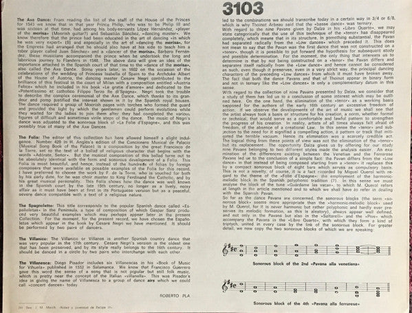 Conjunto Instrumental "Pro Musica Hispaniarum", Rodrigo de Zayas, Roberto Pla (2) : History Of Spanish Music, Volume XXIII: Renaissance Dances (LP, Album, RE)