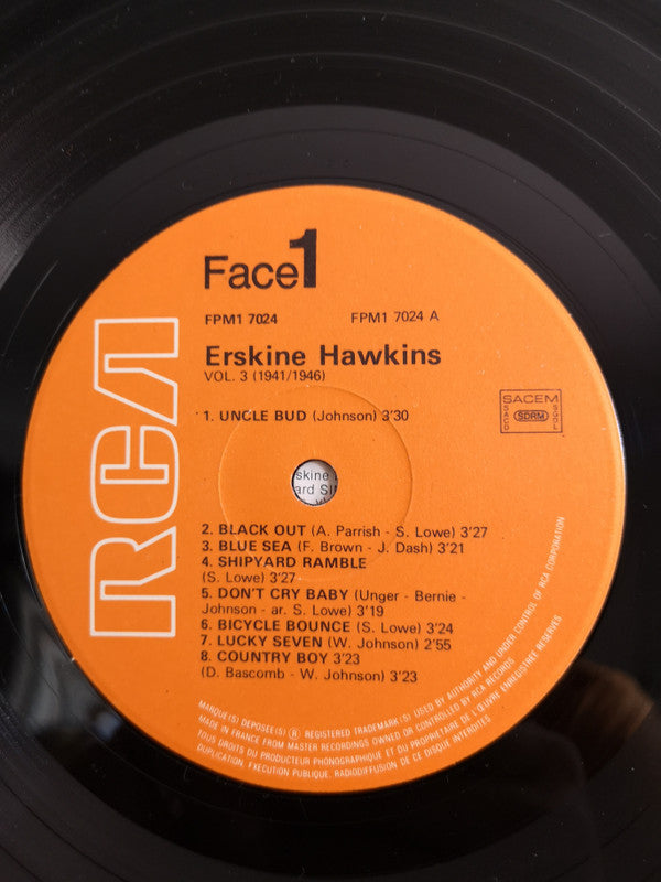 Erskine Hawkins And His Orchestra : Erskine Hawkins And His Orchestra Vol. 3 (1941-1946) (LP, Comp)