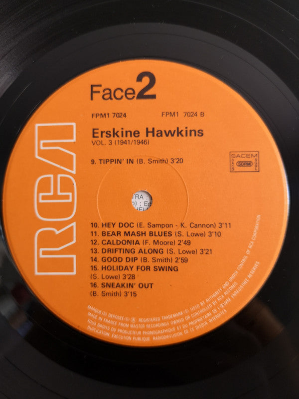 Erskine Hawkins And His Orchestra : Erskine Hawkins And His Orchestra Vol. 3 (1941-1946) (LP, Comp)