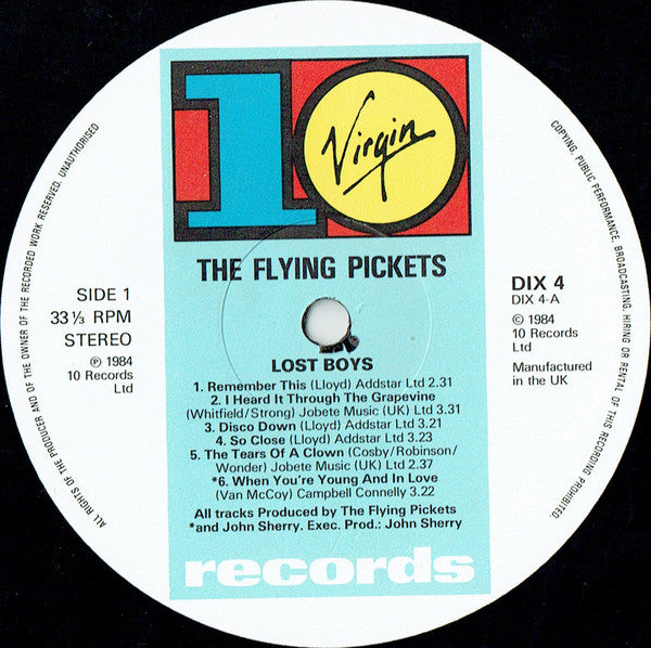 The Flying Pickets : Lost Boys (LP, Album)