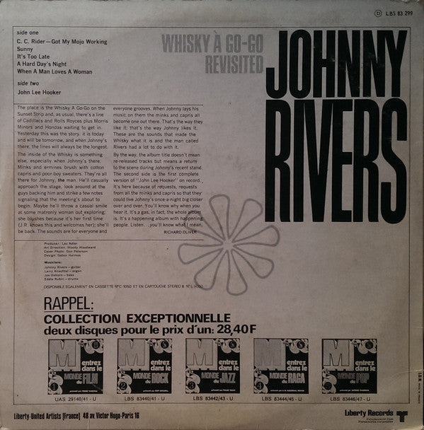 Johnny Rivers : Whisky A Go-go Revisited (LP, Album, RE)