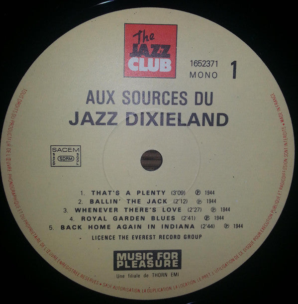 Various : Aux Sources Du Jazz Dixieland (LP, Mono, RE)