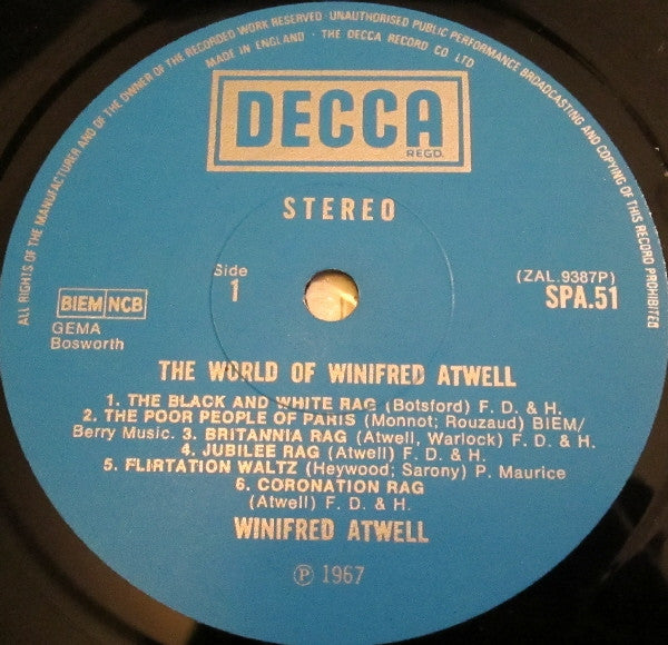 Winifred Atwell : The World Of Winifred Atwell (LP, Comp)