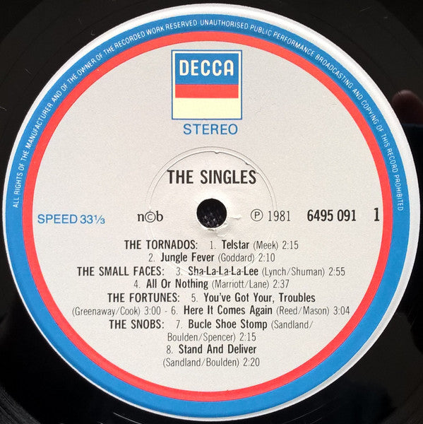 Various : The Singles (LP, Comp)