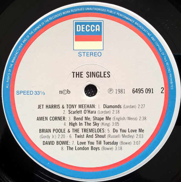 Various : The Singles (LP, Comp)