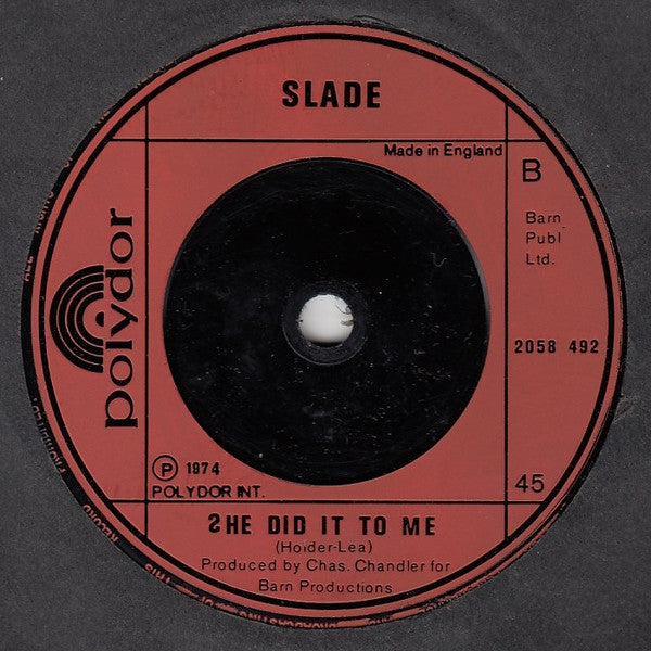 Slade : The Bangin' Man (7", Single, Red)