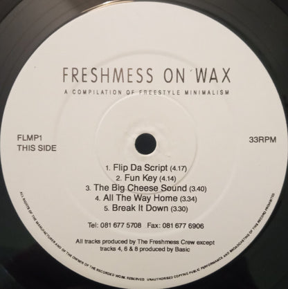 Freshmess On Wax : A Compilation Of Freestyle Minimalism (LP)