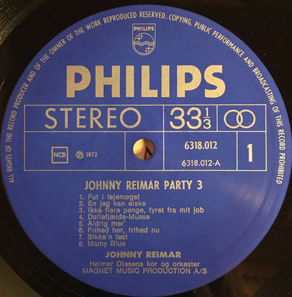 Johnny Reimar : Party 3 (LP, Album)