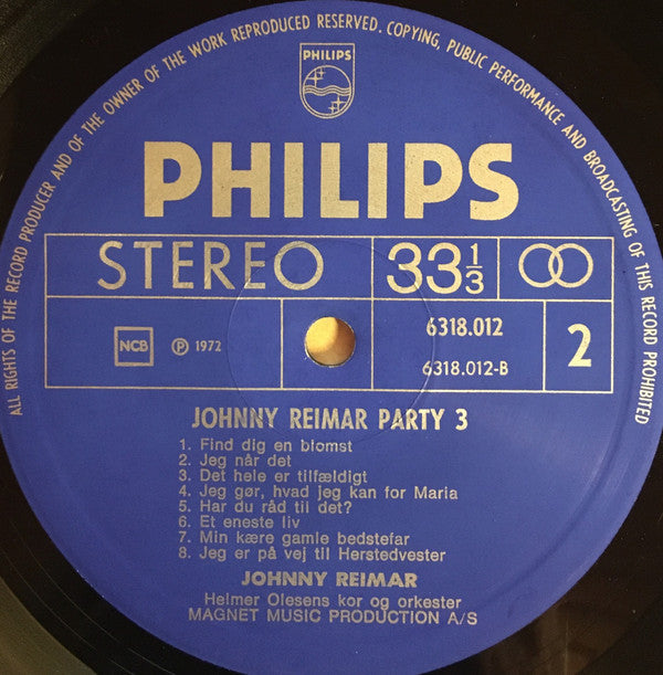 Johnny Reimar : Party 3 (LP, Album)