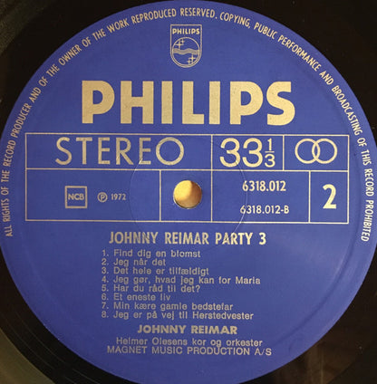 Johnny Reimar : Party 3 (LP, Album)