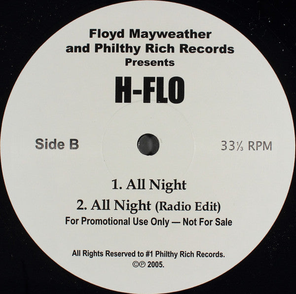 H-Flo : Get Loose / All Night (12", Promo)