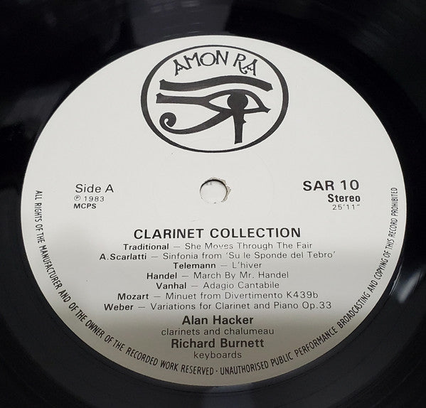 Alan Hacker With Richard Burnett (3) : Clarinet Collection (LP)