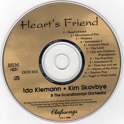 Ida Klemann • Kim Skovbye And The Scandinavian Orchestra : Heart's Friend (CD, Album)