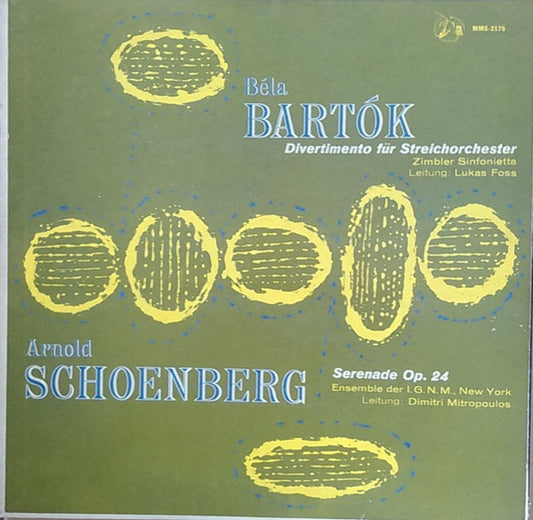 Béla Bartók, Arnold Schoenberg : Divertimento Für Streichorchester, Serenade Op. 24 (LP, Album)