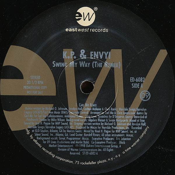 K.P. & Envyi : Swing My Way (Remix) (12", Promo)