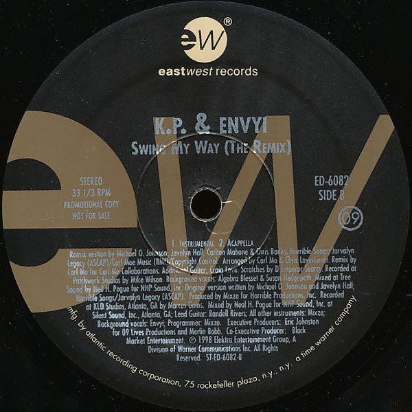 K.P. & Envyi : Swing My Way (Remix) (12", Promo)