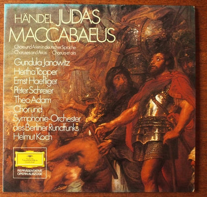 Georg Friedrich Händel - Gundula Janowitz, Hertha Töpper, Ernst Haefliger, Peter Schreier, Theo Adam, Großer Chor Des Berliner Rundfunks Und Rundfunk-Sinfonieorchester Berlin, Helmut Koch : Judas Maccabaeus (Chore Und Arien In Deutscher Sprache) (LP)